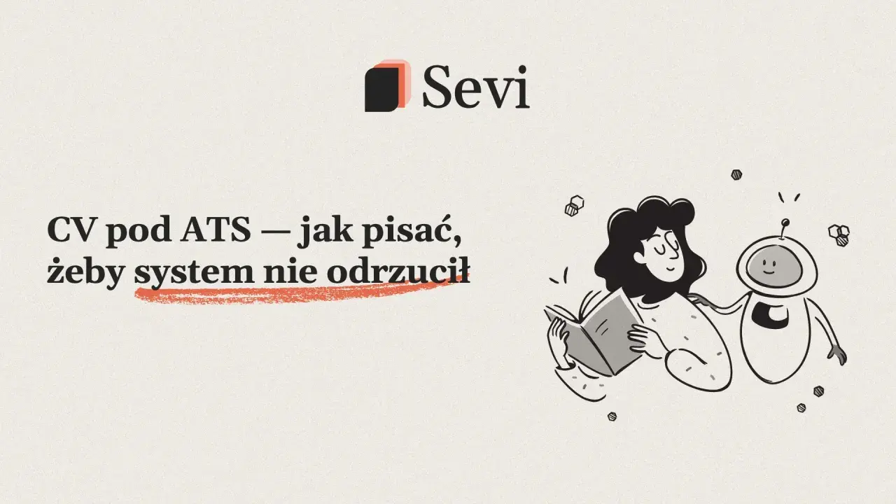 CV pod ATS – jak pisać, żeby system nie odrzucił. Kobieta z robotem uczą się, jak przygotować dokumenty.