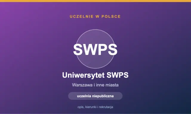Uniwersytet SWPS, uczelnia niepubliczna w Warszawie i innych miastach.