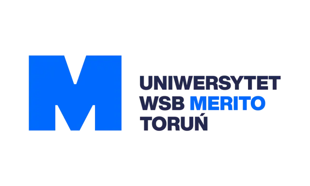 Logo Uniwersytetu WSB Merito Toruń.